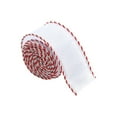 thumbnail image 2 of Christmas Brocade Gift Wrapping Ribbon - Handcrafted Bow Tie Craft Supplies Tree Decor Festive Party Decoration Trim(White), 2 of 6
