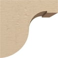 thumbnail image 3 of 7"W x 7"D x 7"H Wide Del Monte Rough Cedar Woodgrain TimberThane Corbel, Primed Tan, 3 of 6