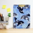 thumbnail image 6 of FMSHPON Whales Clipboard Hardboard Wood Nursing Clip Board and Pull for Standard A4 Letter 13x9 inches, 6 of 8