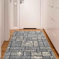 thumbnail image 3 of Ottomanson Non-Slip Area Rug for Living Room 3'3" x 5' Durable Low Profile Carpet, Gray Boxes, 3 of 12