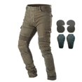thumbnail image 1 of Takuey Men Motorcycle Riding Pants Racing Jeans with 4 X Knee Hip Pads Army Green M=30, 1 of 4