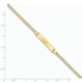 thumbnail image 3 of 14K Rhodium Plated Yellow Gold Pav� Curb ID Bracelet, 3 of 6
