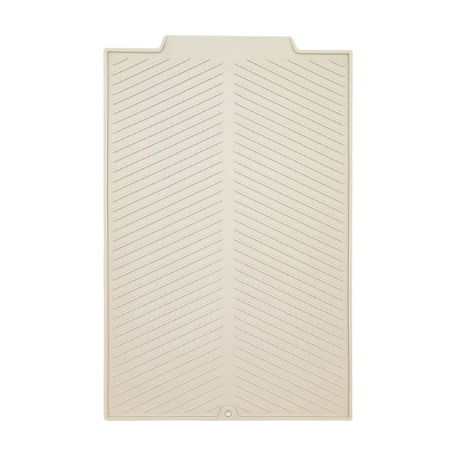 Silicone Drip Mat for Kitchen Sink, Dish Drying Mat with Heat Insulation, Foldable Fruit and Vegetable Drainer, Space Saving Countertop Pad