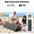 thumbnail image 4 of 300W 260Wh Portable Power Station with Solar Panels 40W Solar Generator with AC Outlet 110V for Outdoor Garden Travel Camping RV, 4 of 7