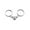 Silver, variant on Teissuly Siamese Rings Fashion Versatile Magnetic Open Couple Rings