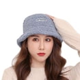 thumbnail image 3 of Summer Hot Sales Under $5 Blue Bucket Hats for Men Women GIJNRIUIUA Women's Lamb Fisherman Hat All Outdoor Warm Beach Hats, 3 of 3