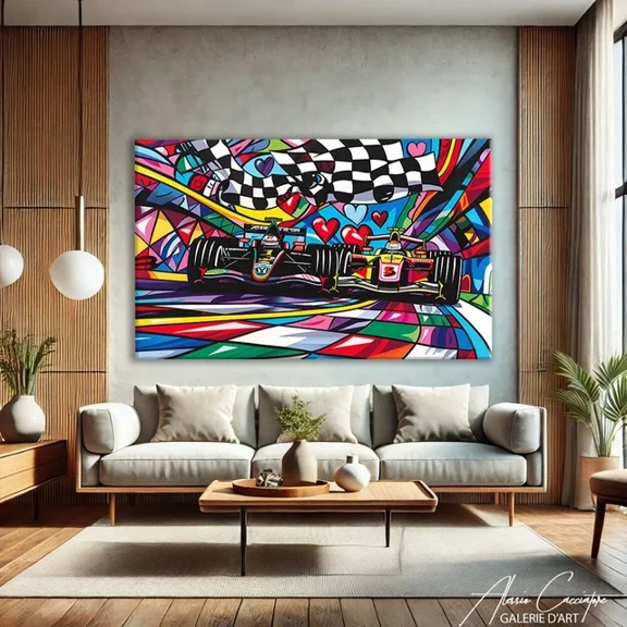 Kna Prints - 1 Pc Poster Formula 1 Wall Art Racing Car Artwork Pop Art Large, UNFRAMED-8x12