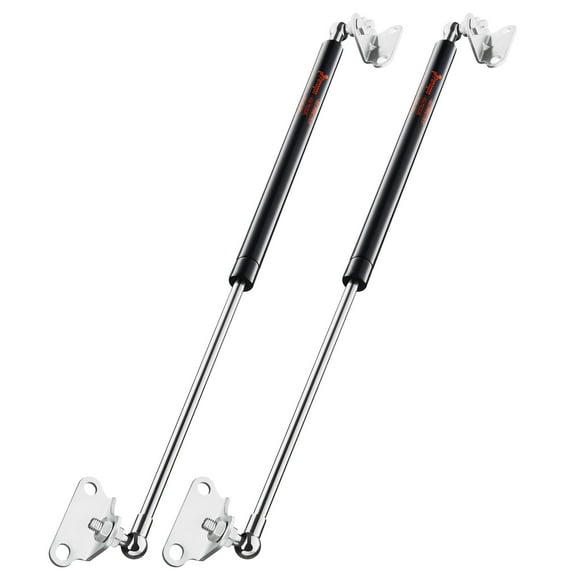 PAMAgOO 20 inch gas Strut(Qty 2) 35 lbs 155 N Per Prop, gas Spring Shock with L-Type Mounts for cabinet Toy Box Toolbox lid Bench Trash Bin Dog House Door( - )