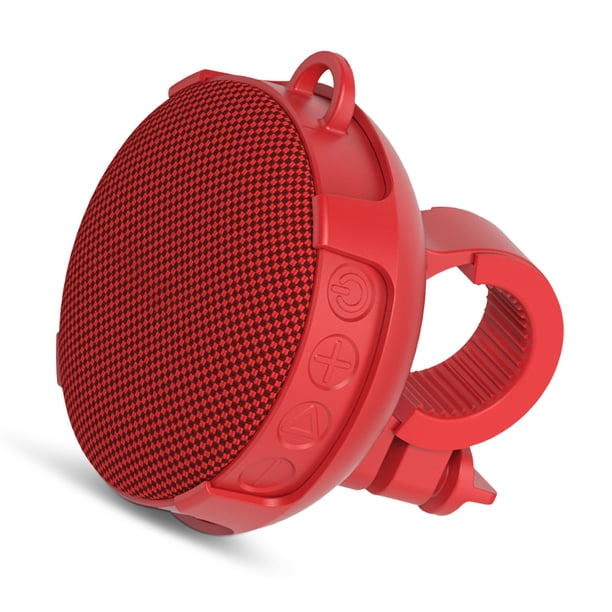 Seitruly Altavoz para bicicleta de 5W, altavoz inalámbrico para manillar de ciclismo, altavoz recargable IPX7 resistente al agua para bicicleta al aire Cables de audio/vídeo rojo