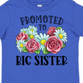 thumbnail image 4 of Inktastic Promoted to Big Sister with Flowers Girls Toddler T-Shirt, 4 of 5