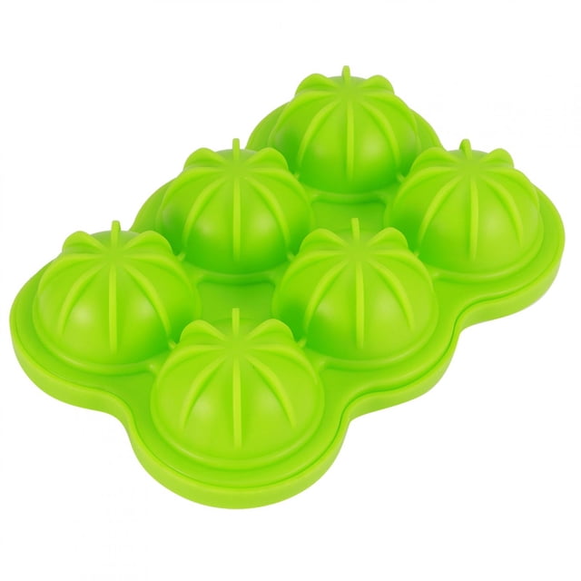 Molde de bola de hielo, 2 piezas de silicona de grado alimenticio con 6 orificios, molde de hielo de silicona, molde de hielo esférico, estética elegante Jadeshay A