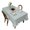 White, variant on Floral Print Polyester Tablecloth Machine Washable Spill-Proof for Kitchen Dining Party Table Decoration