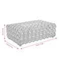 thumbnail image 3 of Hztyyier Caja de pa?uelos de Rectangular Decorativo Servilletero Contenedor de Papel de para la decoración Elegante de la Oficina en casa(Plata) EOTVIA NO, 3 of 4