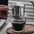 thumbnail image 4 of Hicess Vietnamese Coffee Filter Non Fade High Temperature Resistance Humanized Handle Stainless Steel Vietnamese Coffee Drip Filter for Home, 4 of 8