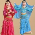 thumbnail image 1 of Traje de danza india de manga larga para niños Traje de danza de Xinjiang Traje de danza del vientre para niñas, 1 of 1