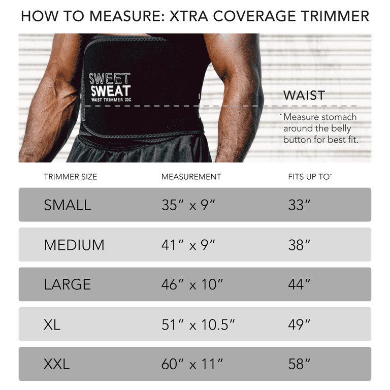 Sweet sweat online belt size guide