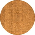 thumbnail image 1 of Ahgly Company Indoor Round Oriental Orange Industrial Area Rugs, 7' Round, 1 of 4