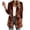 Coffee, variant on Long Jackets for Women Casual Velvet Jacket Slim Fit Cardigan Dusters Boho Elegant Lightweight Double Breasted Trendy Y2k Coat Outerwear (Black, M)
