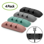 Ringke Cable Organizer - (4 Pack) Wire Holder Accessory for Power Cords
