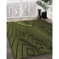 thumbnail image 2 of Ahgly Company Indoor Rectangle Patterned Olive Green Area Rugs, 7' x 10', 2 of 6