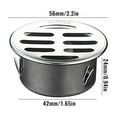 thumbnail image 4 of Stainless Steel Floor Drain 1PC,Heavy-Duty Outdoor Grate4.96x4.02x1.65in,Large Flow Capacity Prevents Clogging for Patio & Garden Use, 4 of 7