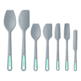 thumbnail image 1 of Utensilios Silicona Cocina Palas Espatulas Reposteria 7 Set Color Gris Claro, 1 of 5