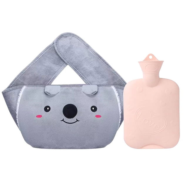 TIMIFIS Kitchen Gadgets Rubber Hot Water Bottle Belt Cartoon Puppy Warm Belt Combination Set