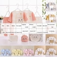 thumbnail image 3 of CAUYDY Baby Girls Shower Gift Preemie Boys Clothing Unisex Newborn Layette 2 Long Sleeved Shirt + 2 Pants + Hat + Bib + Bellyband 7 Pieces Soft Set Sizes 0-3 Months,Beige, 3 of 5