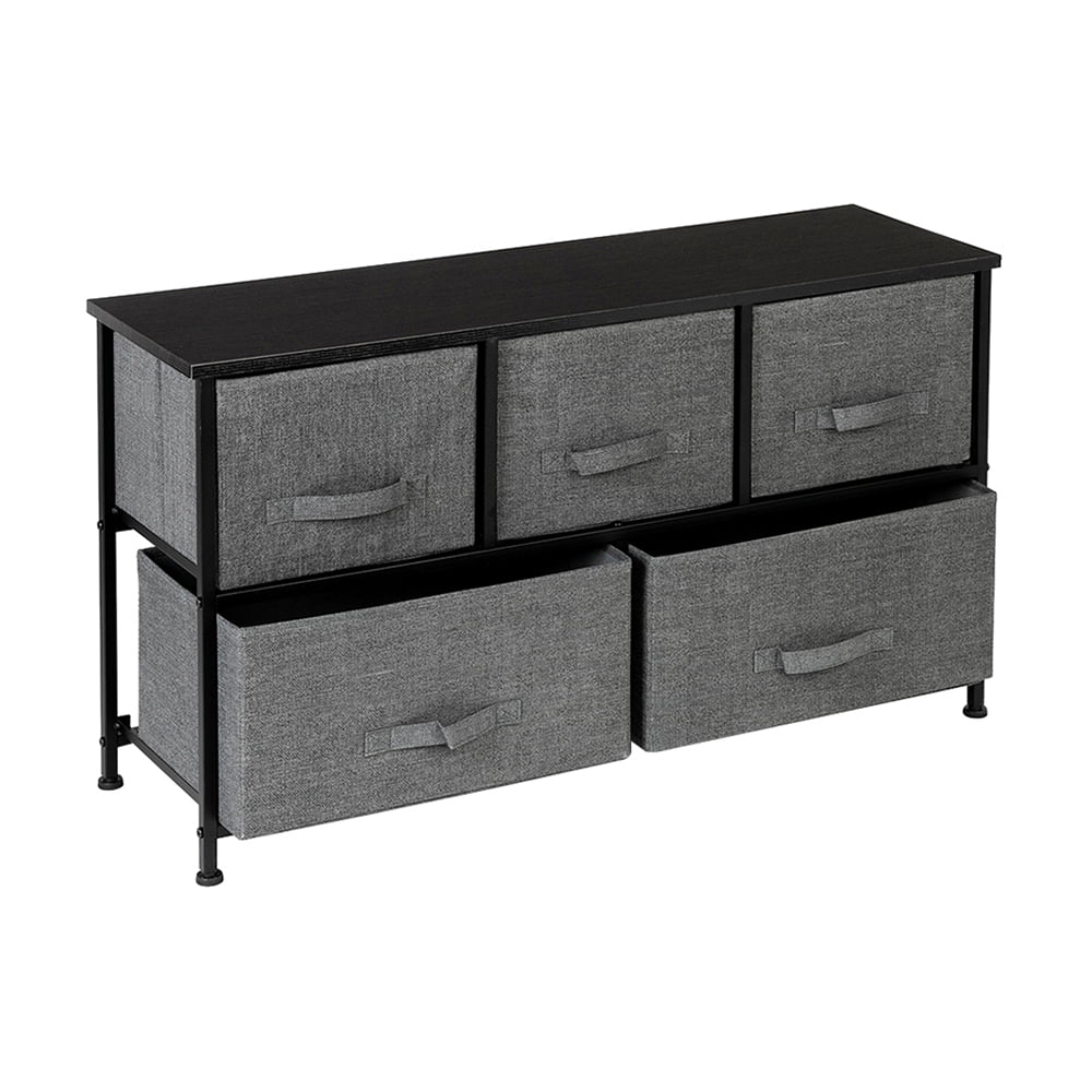 Hallway Dorm Room Multi Purpose Organizer Unit For Closets Closet Dresser Set Wide Nursery Dresser Tower With 5 Easy Pull Fabric Drawers And 4 Tier Drawers Metal Frame Linen Natural Living Room Nursery Furniture