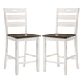 thumbnail image 2 of Furniture of America Donia Wood Counter Chair- Set of 2, Sea White, 2 of 8