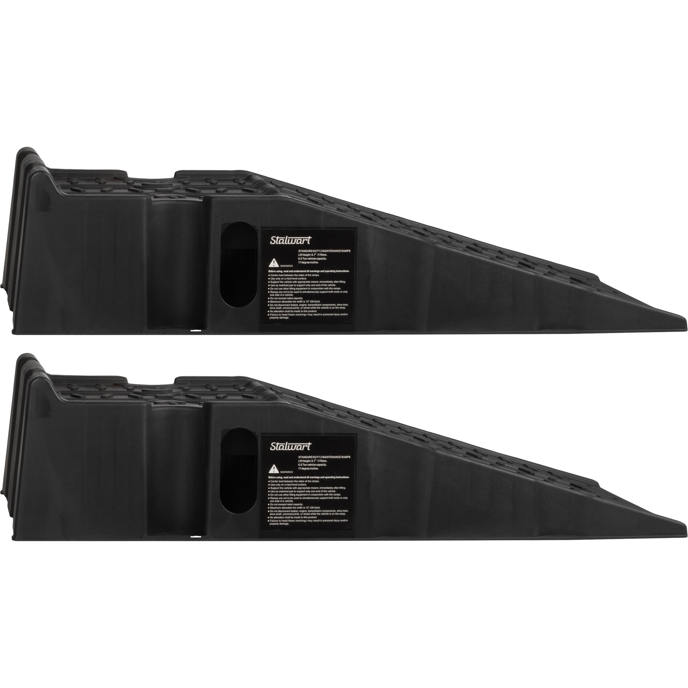 Stalwart Car Ramps for Oil Changes 2-Pack - 16,000lb GVW Capacity Car Lift