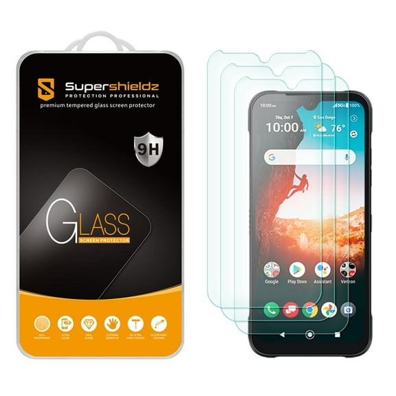 (3 Pack) Supershieldz Designed for Kyocera DuraSport 5G UW Tempered Glass Screen Protector, Anti Scratch, Bubble Free