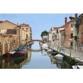 thumbnail image 2 of Flaherty, Dennis 14x11 Gold Ornate Wood Framed with Double Matting Museum Art Print Titled - Italy, Venice Boats and homes along city canals, 2 of 4