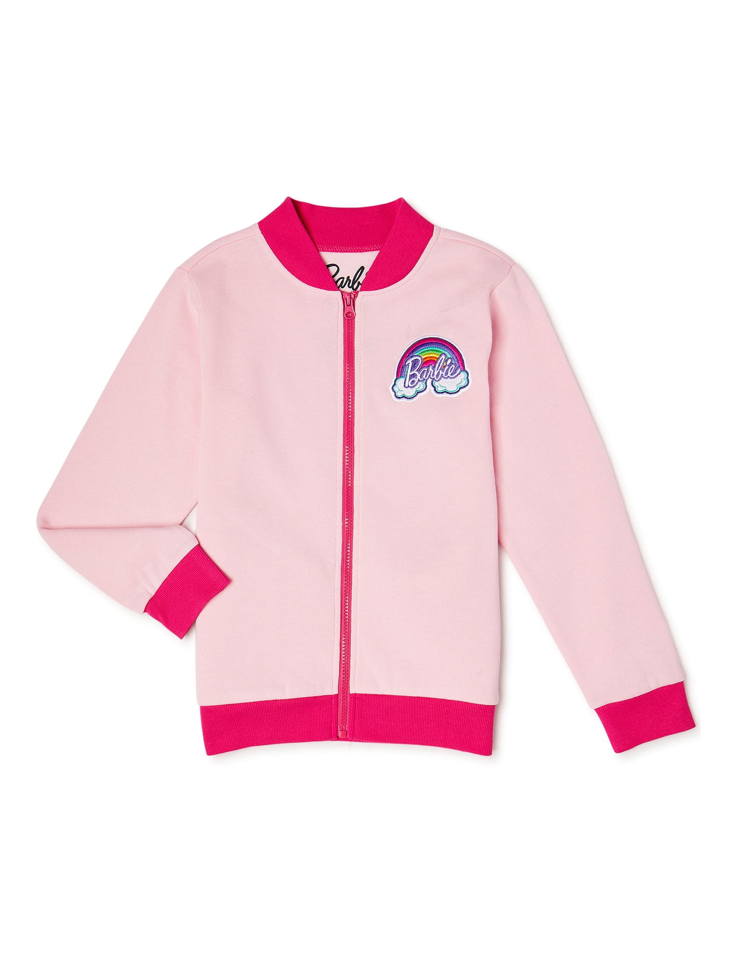 Barbie Girls Rainbow Bomber Jacket, Sizes 4-16 - Walmart.com