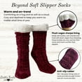 thumbnail image 2 of Britt's Knits Beyond Soft Chenille Knit Non-Slip Slipper Socks, 2 of 5