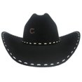 thumbnail image 3 of Charlie 1 Horse Black Buck Snort Hat, 3 of 6