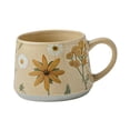 thumbnail image 3 of Taza de café de cerámica con diseño floral decorativa con asa, bebidas calientes creativas para Estilo B, 3 of 9