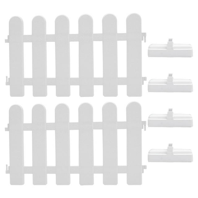 1 Set of PVC Edging Fence Backyard Fence Garden Fence Grass Lawn Flowerbeds Plant Border
