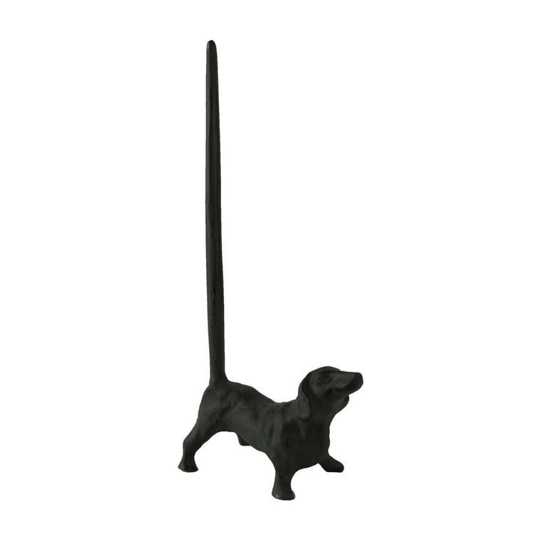 Cast Iron Dachshund Toilet Tissue TP Holder Dog Paper Towel Roll Rack Storage Cast Iron Dachshund Toilet Tissue TP Holder Dog Paper Towel Roll Rack Storage