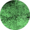 thumbnail image 1 of Ahgly Company Indoor Round Oriental Emerald Green Industrial Area Rugs, 6' Round, 1 of 4