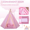 thumbnail image 5 of Qaba Kids 67" Play Tent Portable Toy with Mat Pillow + observation window Carry Case Indoor Outdoor, 5 of 9