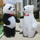 thumbnail image 4 of Disfraz de oso polar inflable gigante 2024, disfraz de mascota de peluche de piel para adultos, personaje animal, prenda inflada para accesorios de escenario, 4 of 5