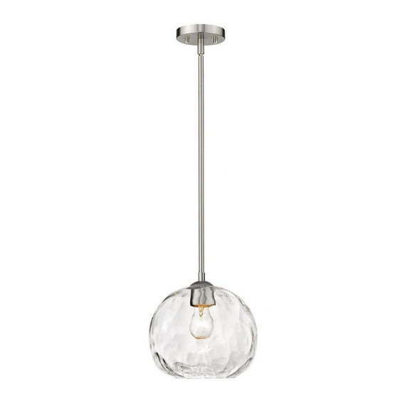 1 Light Pendant in Urban Style 10 inches Wide By 10 inches High-Brushed Nickel Finish Bailey Street Home 372-Bel-4185801