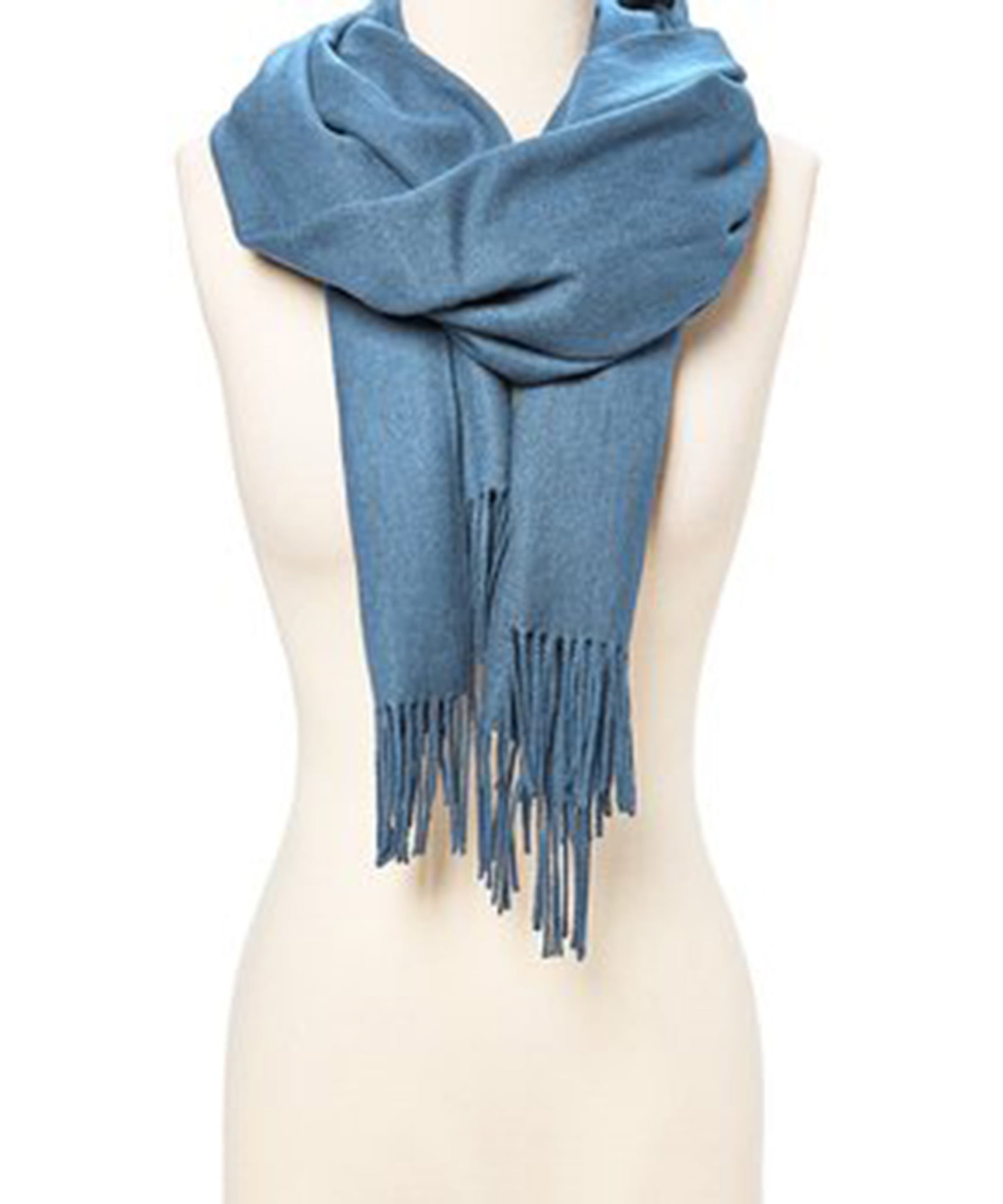 Womens Winter Warm Cashmere Silk Solid Long Pashmina Lovely Shawl Wrap Scarf