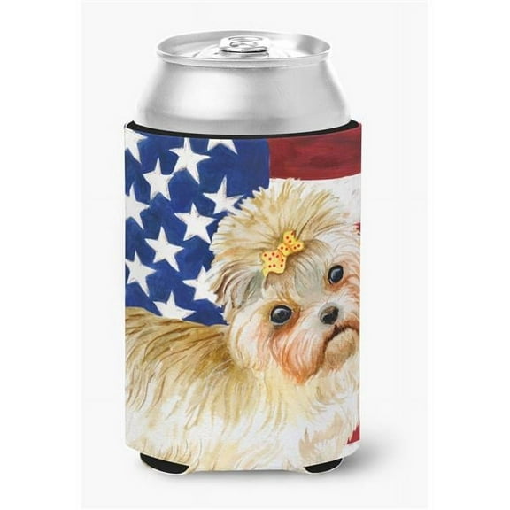Morkie Patriotic Can or Bottle Hugger