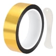 thumbnail image 1 of Cinta Espejo Metálica Uxcell (1.18" x 54.6Yards, 2mil, Dorado) Cinta Adhesiva para Decoración de Pared DIY Envoltura de Regalos, 1 of 7