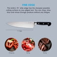 thumbnail image 3 of Cuchillo de chef Messermeister Meridian Elite 9 pulgadas Stealth, 3 of 5