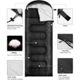 thumbnail image 6 of Sleeping Bags for Adults Backpacking Lightweight Waterproof- Cold Weather Sleeping Bag for Warm Camping Hiking Outdoor Travel Hunting with Camping Sleeping Bag, 6 of 7