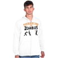 thumbnail image 5 of Please Don’t Feed the Zombies Zip Up Hoodie Men's Women's Brisco Brands M, 5 of 6