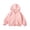 Pink, variant on Boys Full Zip Hooded Jacket Solid Casual Preppy Outerwear Back to School Kids Comfy Fall Sweatshirts with Pockets